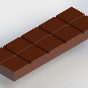 forma e molde para fazer barras de chocolate