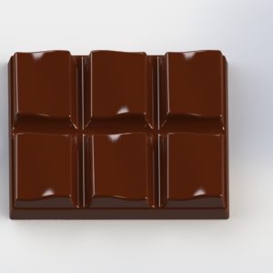 Forma e Molde para fazer mini barras de chocolate