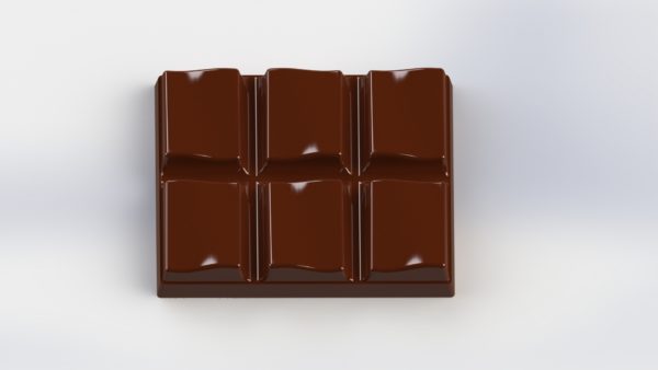 Forma e Molde para fazer mini barras de chocolate